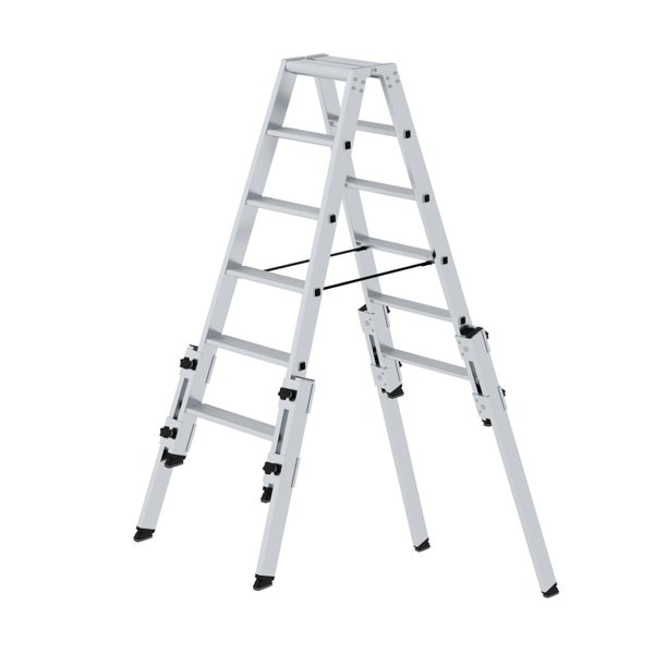PROREGAL Stufen-Stehleiter Treppengängig 2 x 6 Stufen