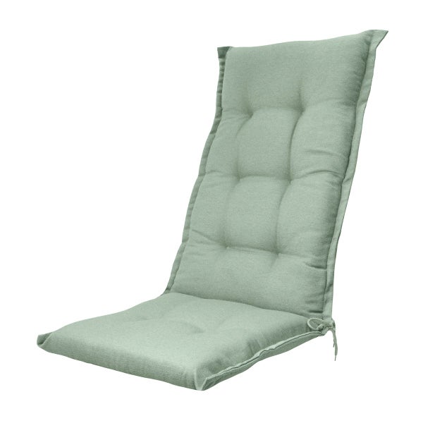 Hochlehnerauflage Naples khaki - Ca. 123x50 cm - 4er-Set