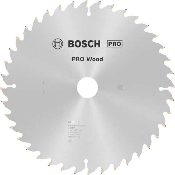 Bosch PRO Wood Kreissägeblatt 250 x 3,2 x 30 mm - 2608640643