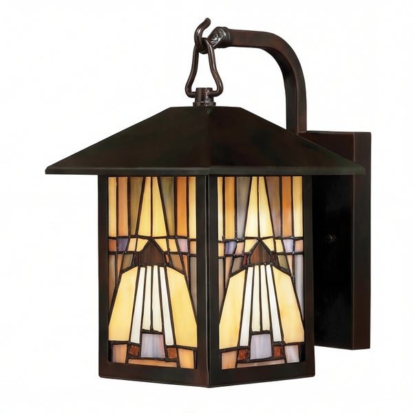 Wandleuchte im Tiffany-Stil für den Außenbereich