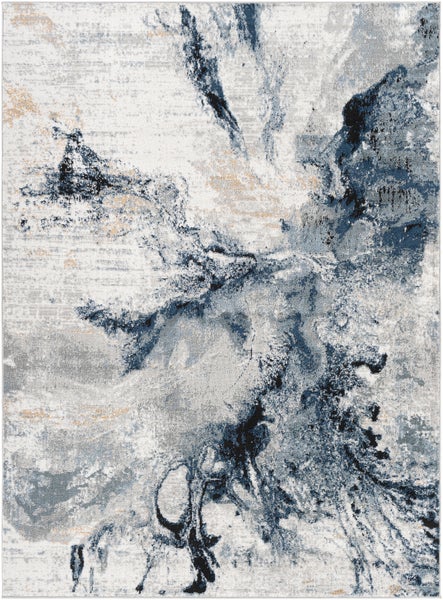 Abstrakt Moderner Teppich Blau/Grau 120x170 cm EMMA