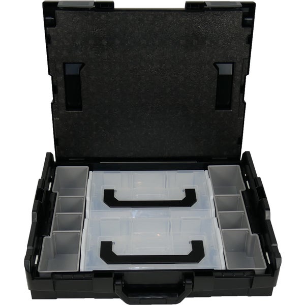BS Systems L-Boxx 102 schwarz inkl. L-Boxx Mini Deckel transparent + Inset-Box-Set 2tlg