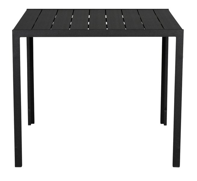 Noma Gartentisch 90 x 90 cm, schwarz und schwarz. 90 X 90 X 75 cm