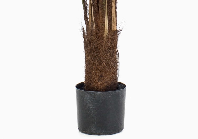 Künstliche Strelitzie Paradiesvogelblume, Kunstblume mit orangefarbener Blüte und grünem Stiel.