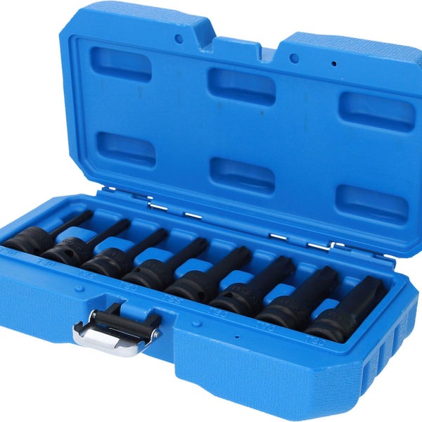 BRILLIANT TOOLS 1/2 Kraft Bit-Stecknuss Satz Torx 8tlg. T30 - T80 - BT022600