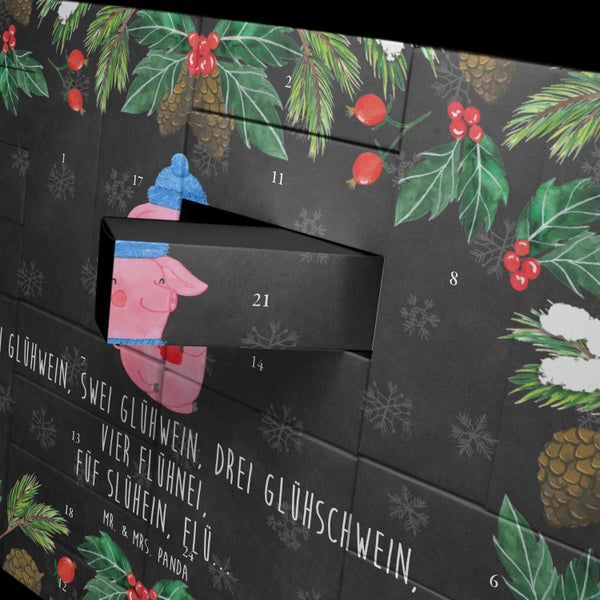 Mr. & Mrs. Panda Befüllbarer Adventskalender Schweinchen Glühwein - Schwarz