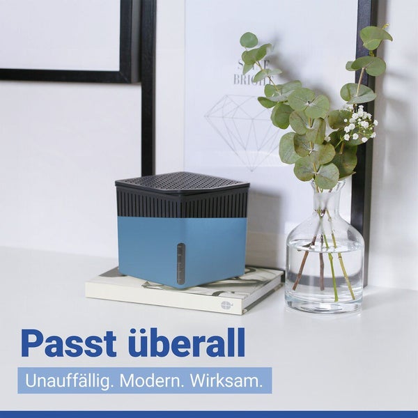 Luftentfeuchter auf einem Tisch mit Dekoration