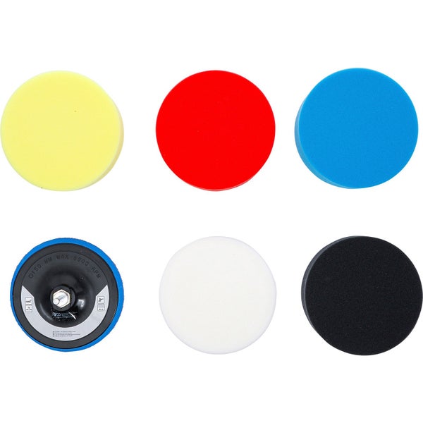 Polierpad Set mit sechs Teilen