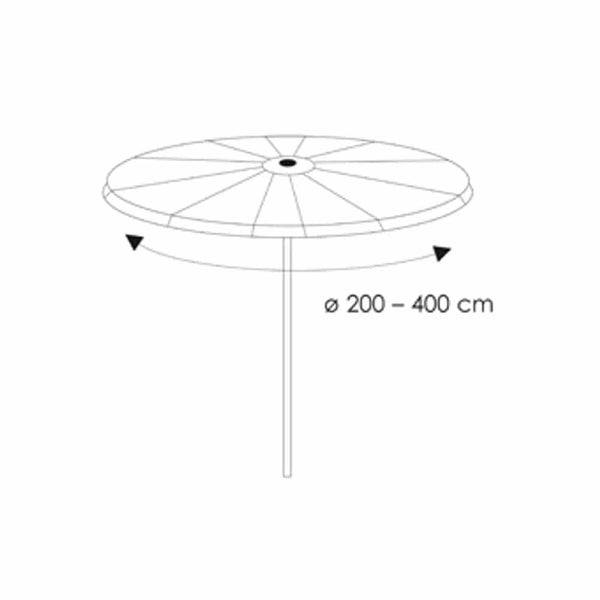 Schutzhülle transparent Ampelschirm,ca 265x 40/70/50