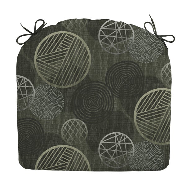 Sitzkissen Circle grün - Ca. 46x48 cm - 4er-Set