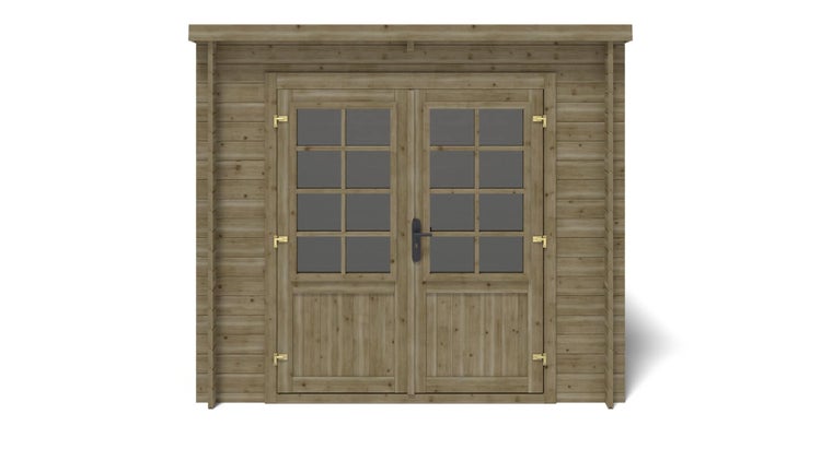 Gartenhaus, Gerätehaus 5m2 - 2,50x2m - 28mm - Imprägniert
