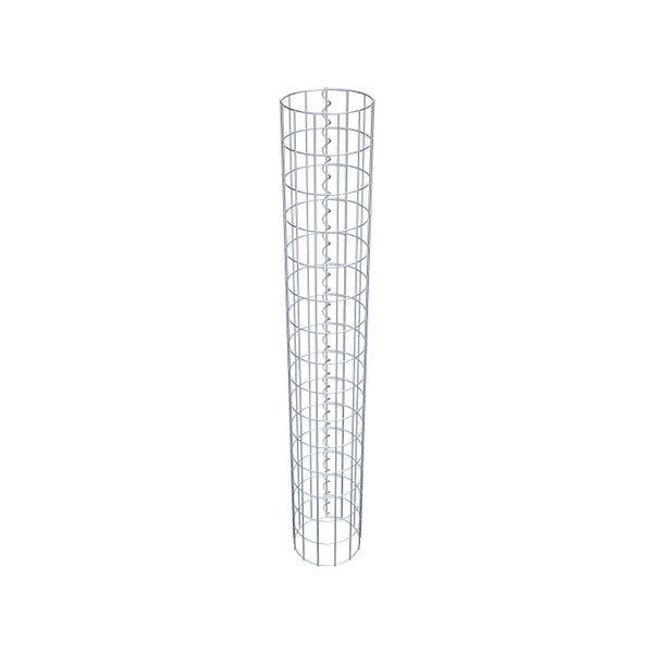 Gabionensäule Durchmesser 22 cm, MW 5 x 10 cm rund - Höhe: 1,50 m
