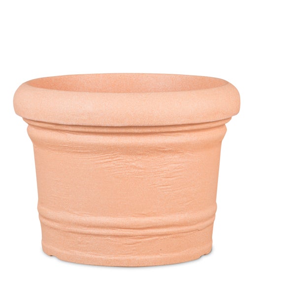 Scheurich Formia 80, Pflanzgefäß/Blumentopf/Pflanzkübel, rund,  aus Kunststoff Farbe: Terracotta, 80 cm Durchmesser, 59,2 cm hoch, 179 l Vol.