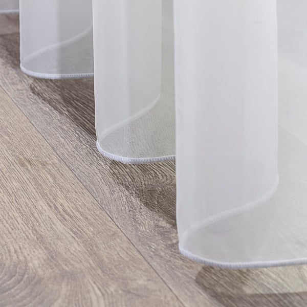 GARDINE Voile mit Ösen und Bleiband, weiß, 300x245 cm