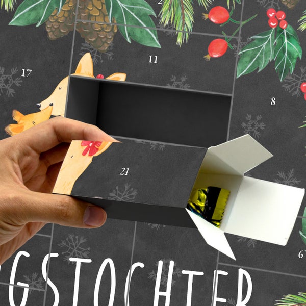 Mr. & Mrs. Panda Befüllbarer Adventskalender Fuchs Mama - Schwarz