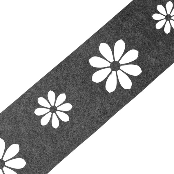 Dekoband aus Filz mit Blumenmuster