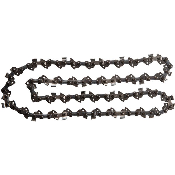 Sägekette aus Metall mit scharfen Schneidezähnen für Motorsägen.