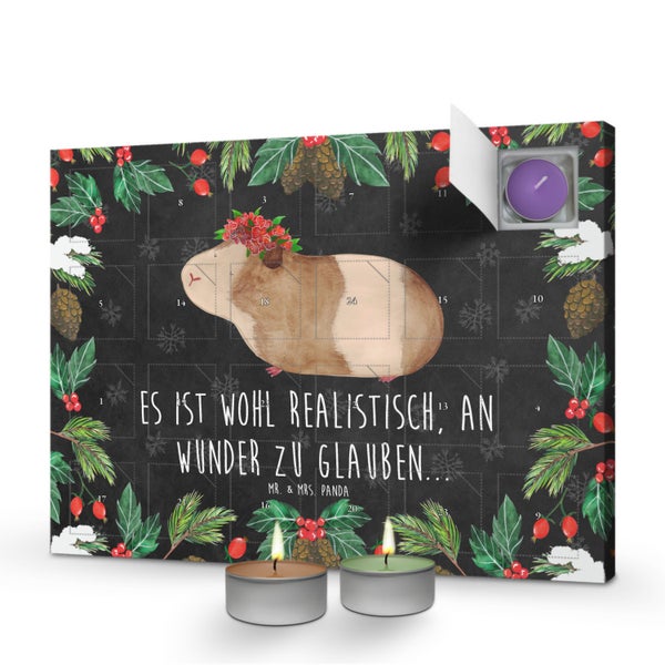 Mr. & Mrs. Panda Duftkerzen Adventskalender Meerschweinchen Weisheit - Schwarz