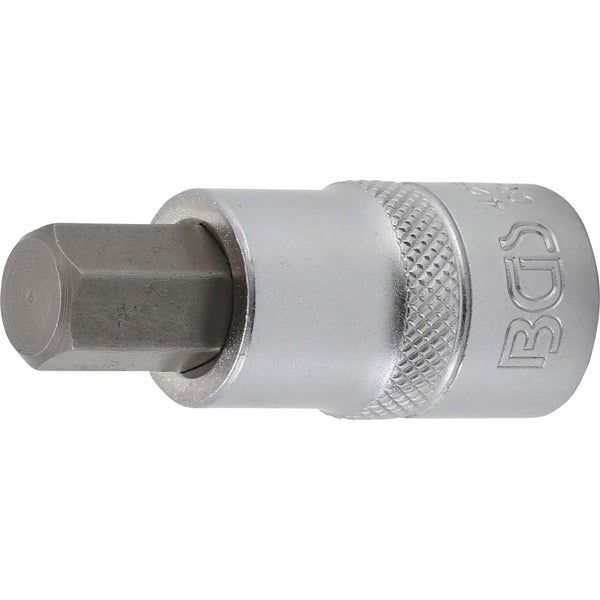 BGS Bit-Einsatz Antrieb Innenvierkant 12,5 mm (1/2) Innensechskant 12 mm - 4256