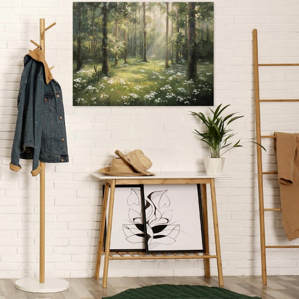 Leinwandbild Wald Natur Landschaft Schlafzimmer Wohnzimmer Bilder 100x70 cm