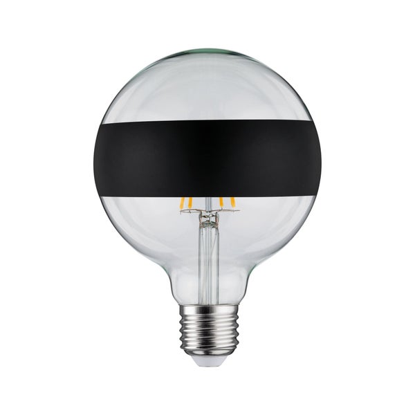 Modern Classic Edition Standard 230V LED Globe Ringspiegel E27 640lm 6,5W 2700K dimmbar Ringspiegel Schwarz matt