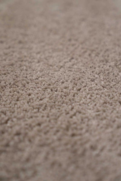 Teppichfliesen flauschig in 50 x 50 cm Weiche Teppichfliesen in Velours Qualität beige braun ideal für Schlafzimmer