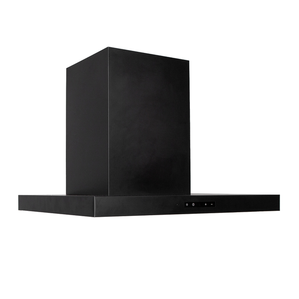 Dunstabzugshaube aus Metall mit Bedienfeld