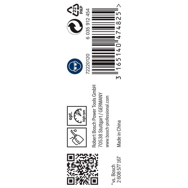 Bosch Nutfräser mit den Maßen 1/4x3/8x1/4