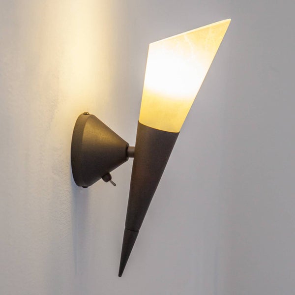 Lindby Wandleuchte, Wandlampe Innen Alva (Modern) in Braun aus Metall (1 flammig E14) - Wandfackel Wandstrahler Wandbeleuchtung Schlafzimmer / Wohnzimmer Flurleuchte