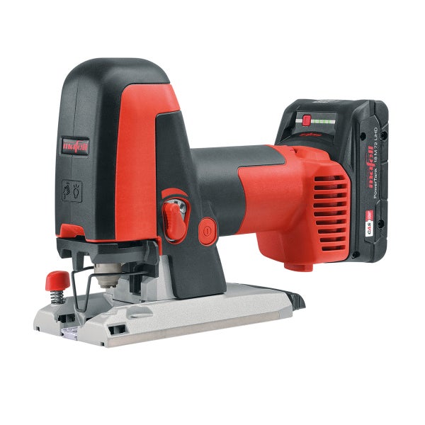 Mafell Akku-Stichsäge P1cc mit Mafell PowerTank Akku.