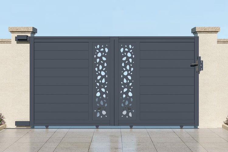 Schiebetor aus Aluminium 3m SUNNY 300C160 Grau
