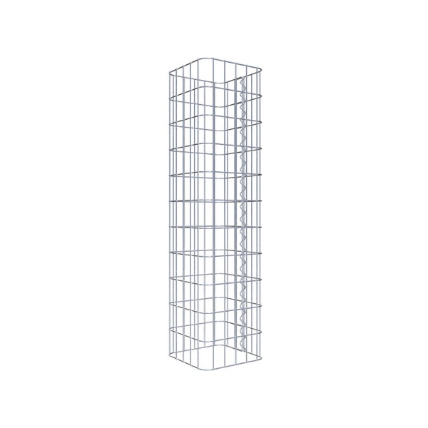 Gabionensäule 27 x 27 cm, MW 5 x 10 cm eckig - Höhe: 1,10 m
