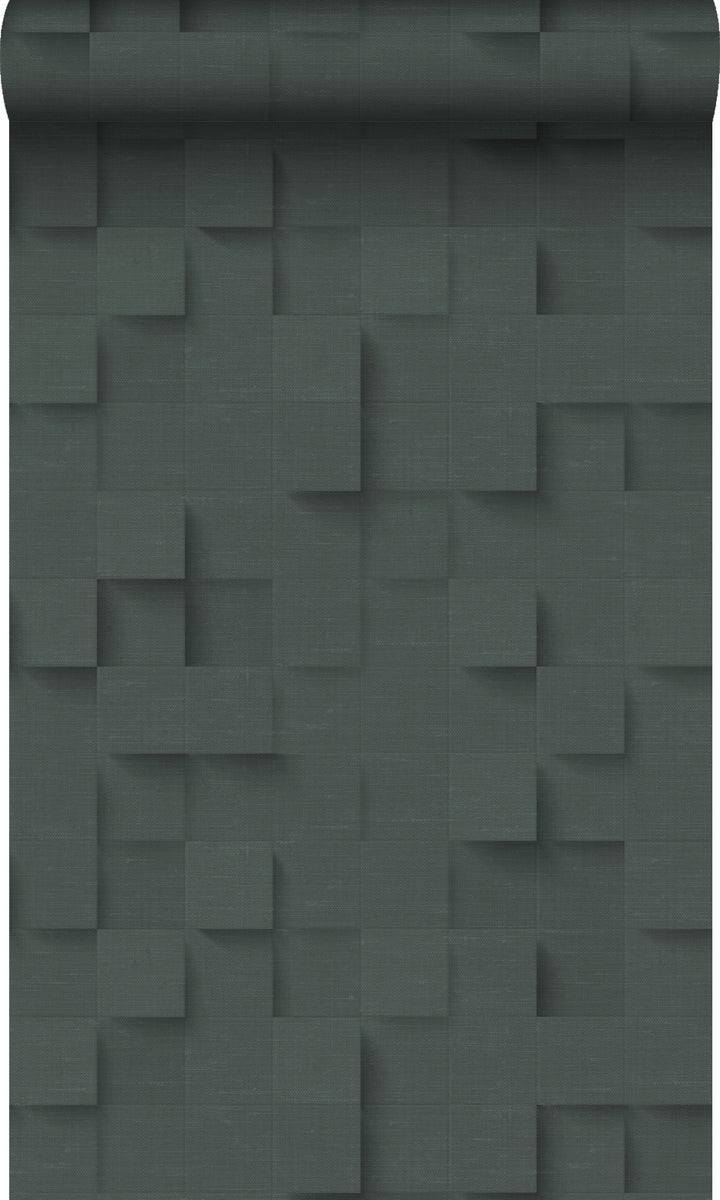Origin Wallcoverings Tapete 3D-Würfel Antrazitgrau - 50 x 900 cm - 347900