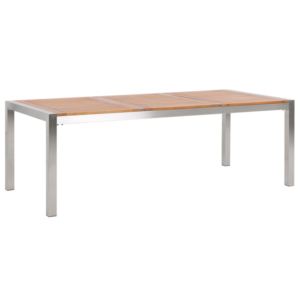 Gartentisch GROSSETO 220 cm 100 cm Eukalyptusholz Braun