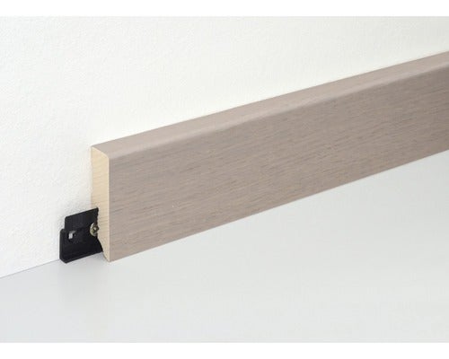 Sockelleiste Eiche grau furniert geölt SF253L 16x58x2500 mm