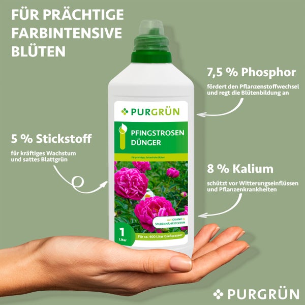 Purgrün Pfingstrosen-Dünger 1 Liter