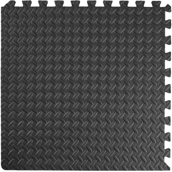 Schutzmattenset tectake leichte Reinigung und flexibel erweiterbar 24-teilig mit 48 Randstücken 61 x 61 cm