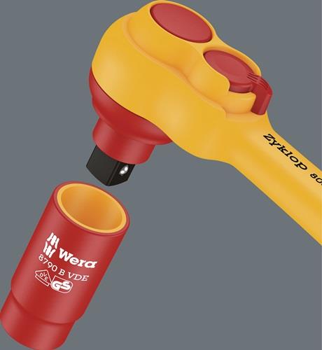 Wera Steckschlüsselsatz 8100 SB VDE 1 Zyklop 17tlg. 3/8″ SW 6-19 mm Anzahl Zähne 80 6-kant - 5004970001