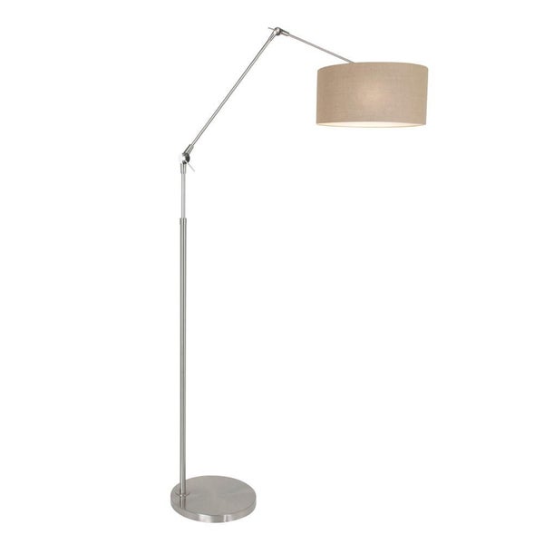 Stehleuchte Prestige Chic in Silber und Beige E27 400mm