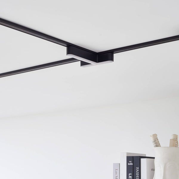 Lindby LED Lumaro (Modern) in Schwarz (1 flammig, ) Wohnzimmerleuchte