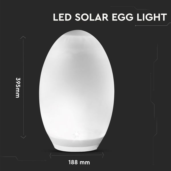 Solar-Ei-Leuchten - IP44 - 0,2W - 4 Lumen - RGB+3000K