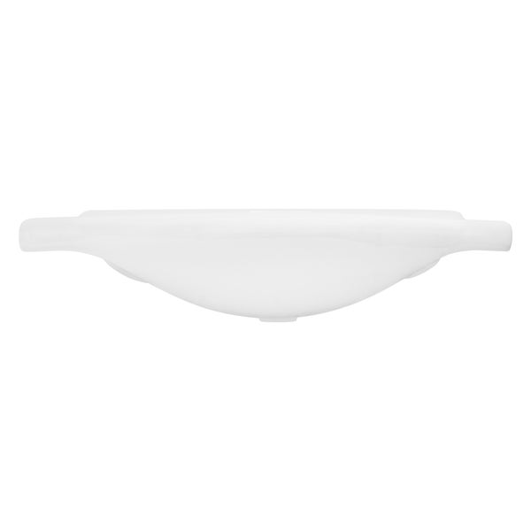 ML-Design Waschbecken aus Keramik Weiß 86x21,5x51,5 cm, Einbauwaschbecken mit Hahnloch und Überlauf, Aufsatzwaschbecken Einbauwaschtisch Waschschale Waschplatz Handwaschbecken, für das Badezimmer