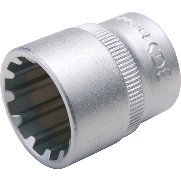 BGS Steckschlüssel-Einsatz Gear Lock Antrieb Innenvierkant 10 mm (3/8) SW 15 mm - 10315