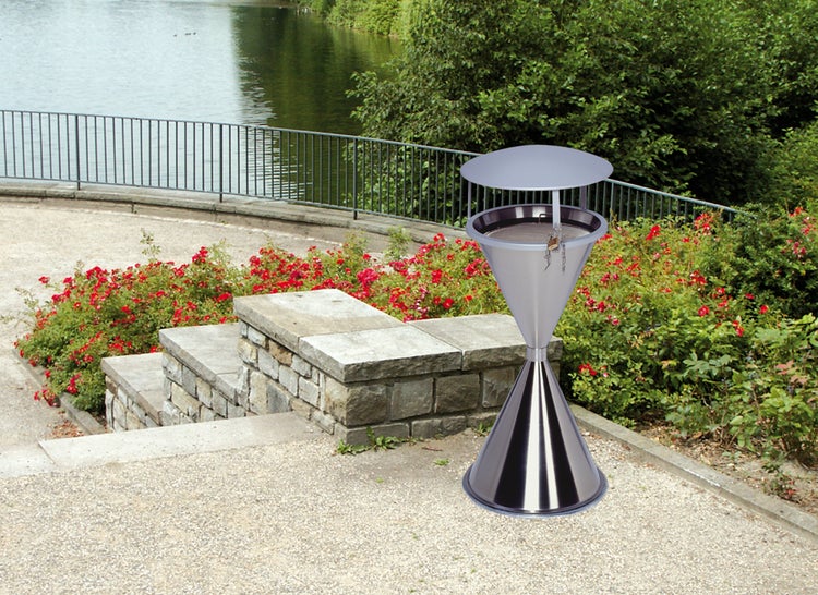 PROREGAL Dach Für Klassischen Standascher HxBxT 23 x 44 x 44 cm Stahlblech Silber