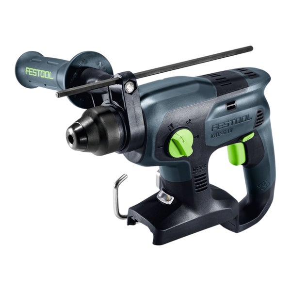 Festool Akku Bohrhammer KHC 18 mit Zusatzhandgriff und Bohrtiefenanschlag