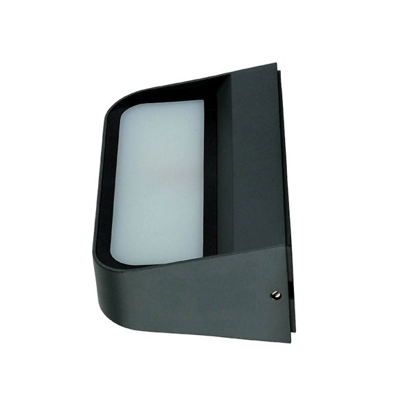 Graue Außenwandleuchte