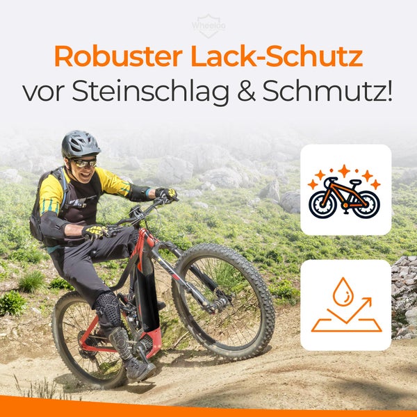 E-Bike Akku Schutzhülle mit Flaschenhalter Öffnung I Ebike Schutz mit Reißverschluss + Tasche I für mehr Reichweite I universale Passform I Fahrrad Abdeckung für integrierte E bike Akkus I WHEELOO