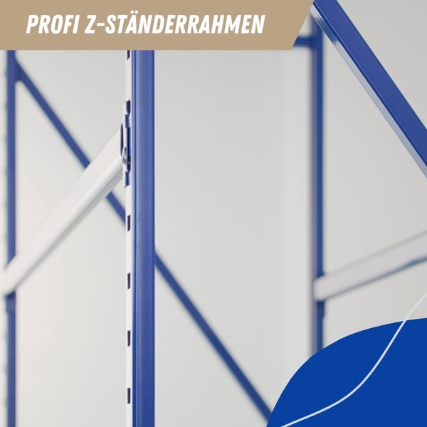 PROREGAL Reifenregal Maximus HxBxT 200 x 100 x 50 cm 3 Ebenen 140 kg Fachlast Bis Zu 12 Reifen Lichtblau