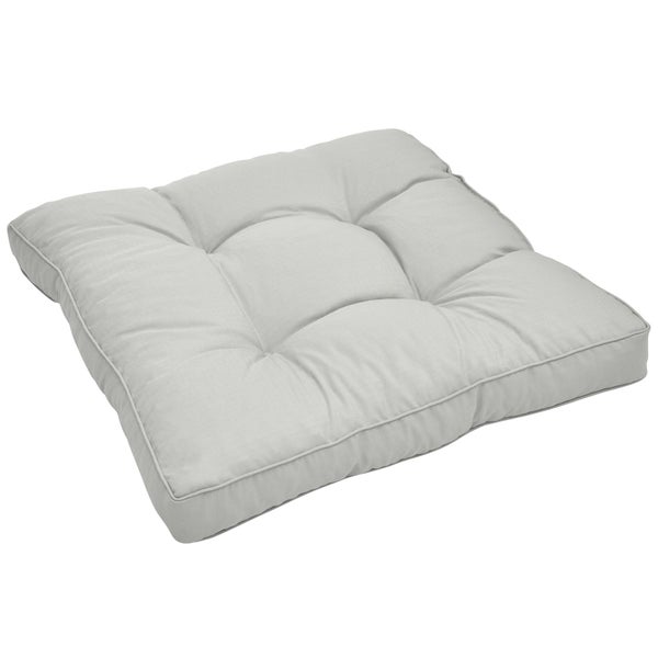 Beautissu Xluna Loungekissen Sitz 40x40x10cm Grau