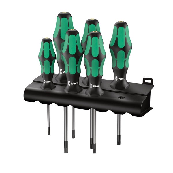 Wera 6tlg. 367/6 Schraubendrehersatz Kraftform Plus Torx + Rack - 028062